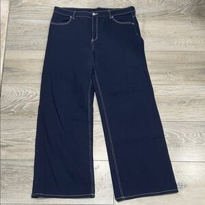 H&M Dark Blue Flare Jeans